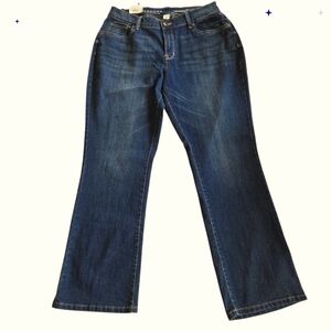 SONOMA Curvy Bootcut Blue Denim With Greenish Wash Color Mis-Labeled Size 4‎